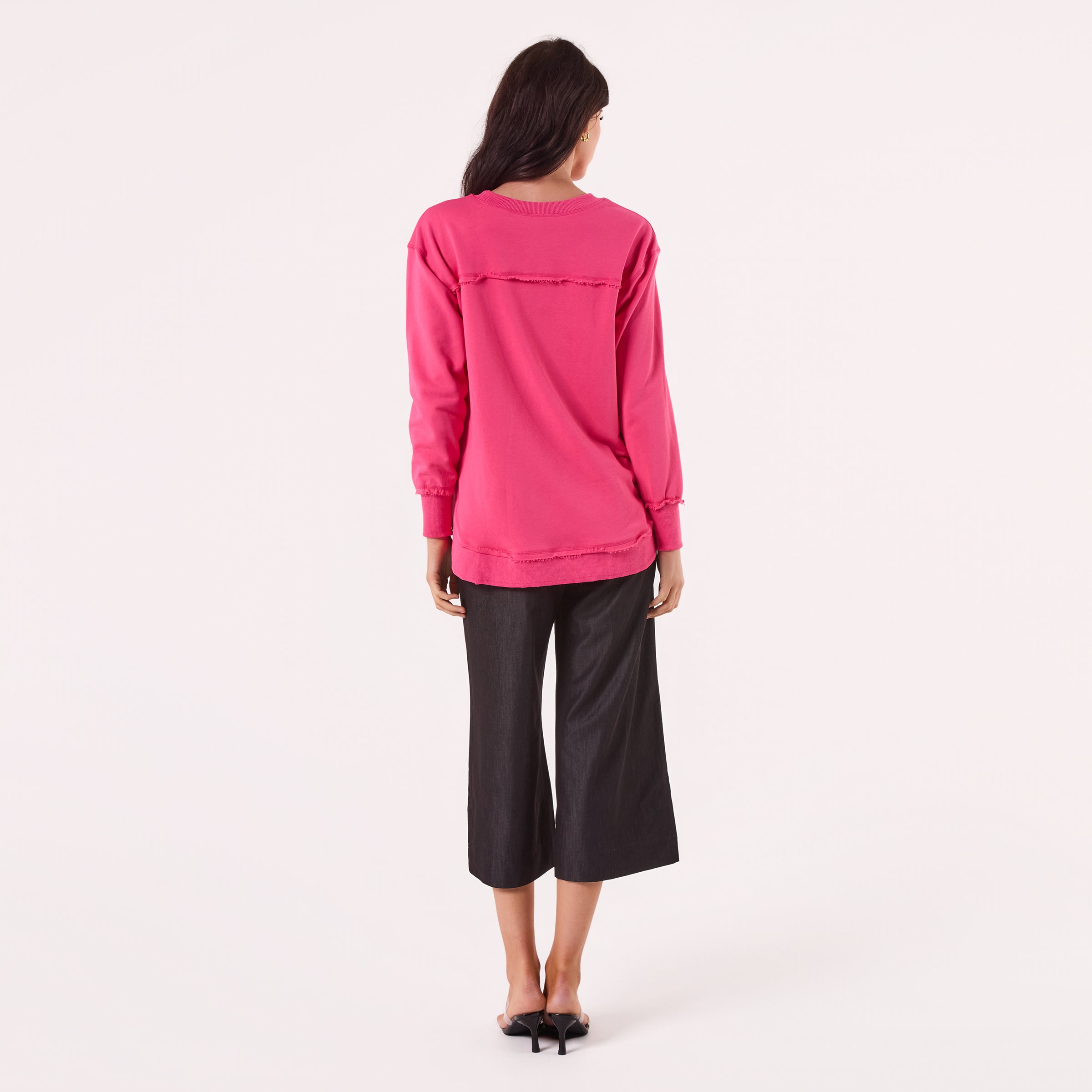 AM24026 MULTI PRINT SIDE POCKET SWEATSHIRT
