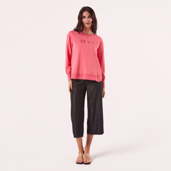 AM022161 WATER MELON EMBROIDERY SWEATSHIRT