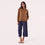 AM022161 MOCHA EMBROIDERY SWEATSHIRT
