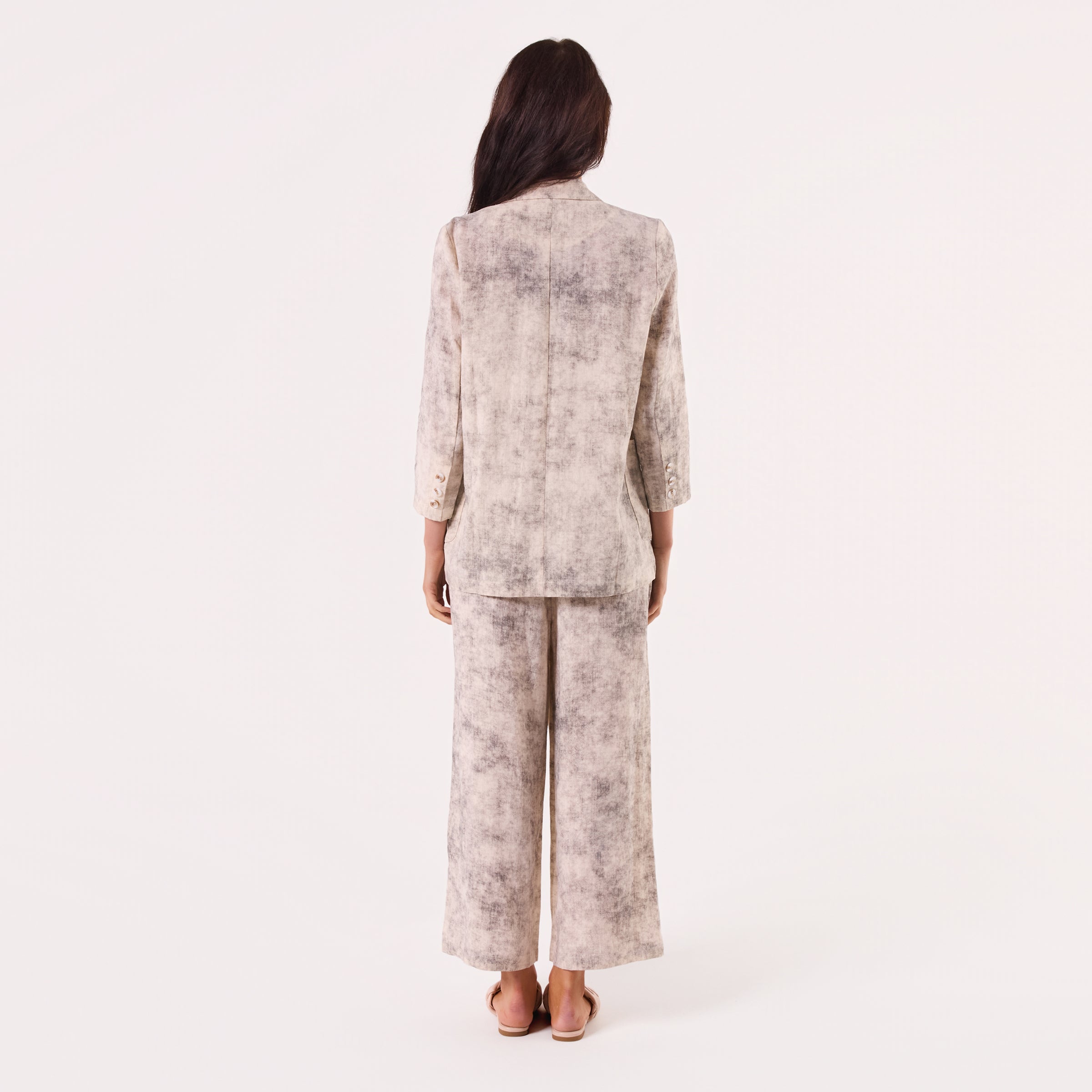 AM02346-2 100%LINEN BLAZER