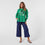 AM24026 MULTI PRINT SIDE POCKET SWEATSHIRT