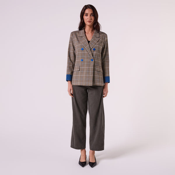AF00018-1 CHECK BLAZER  (OAT)