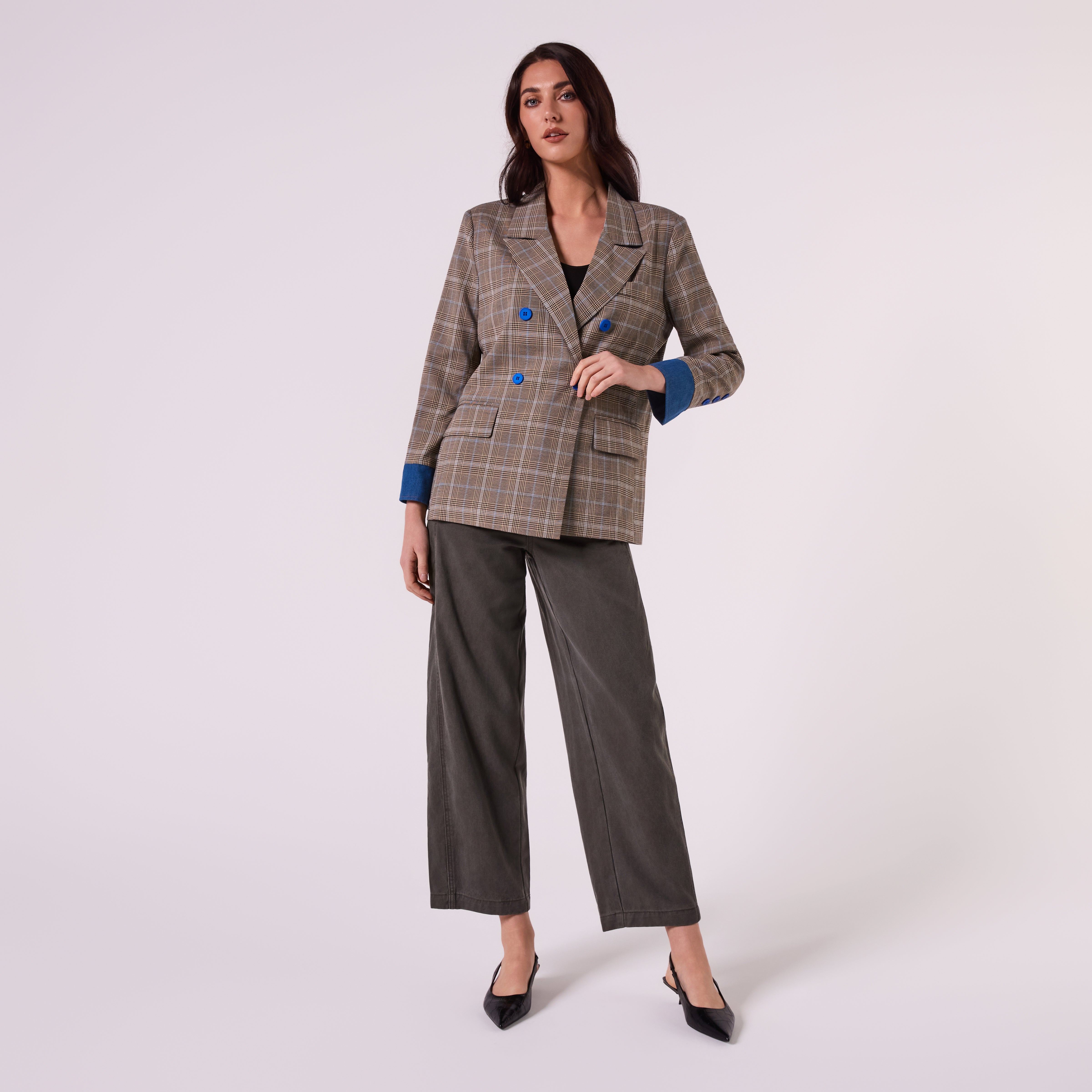 AF00018-1 CHECK BLAZER  (OAT)