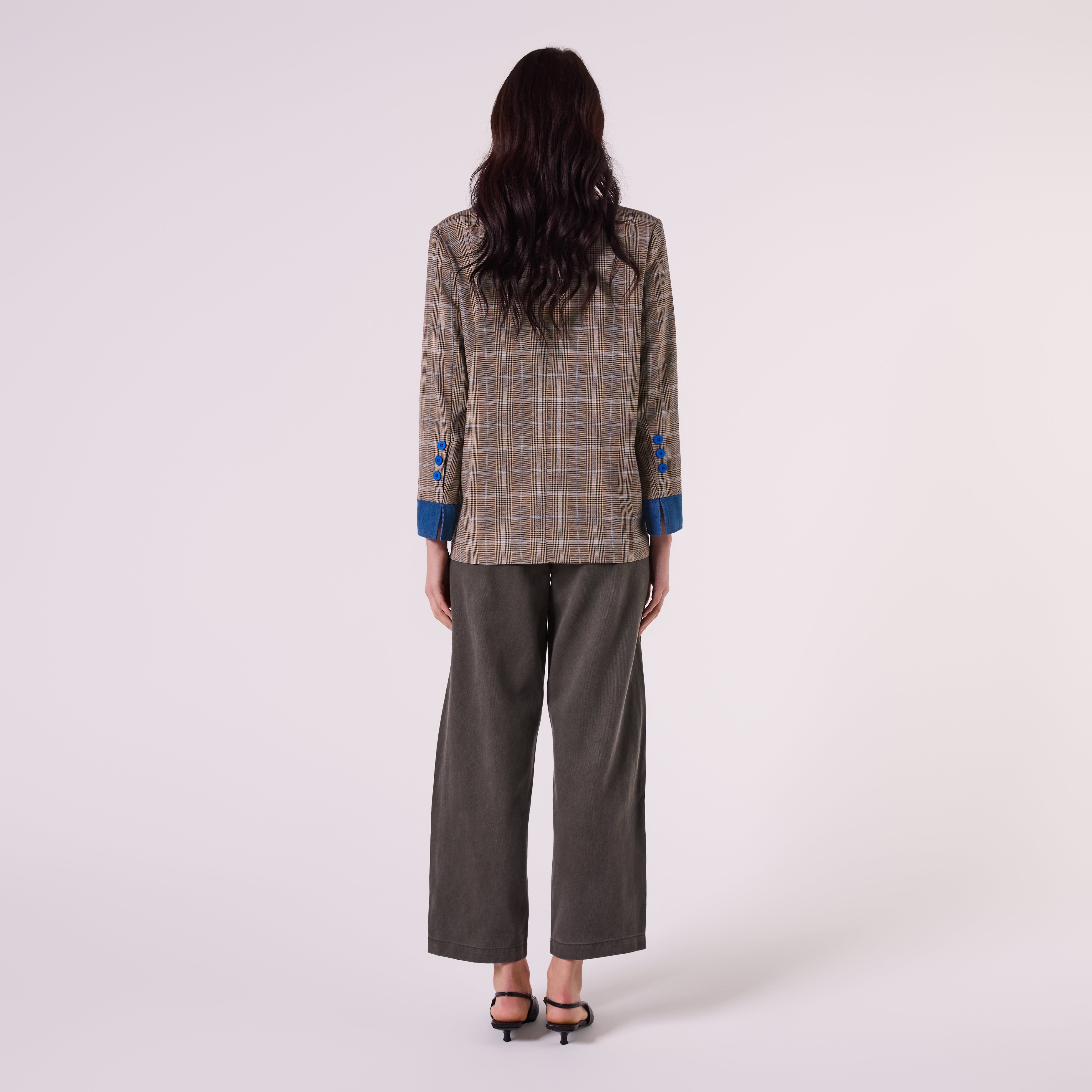 AF00018-1 CHECK BLAZER  (OAT)