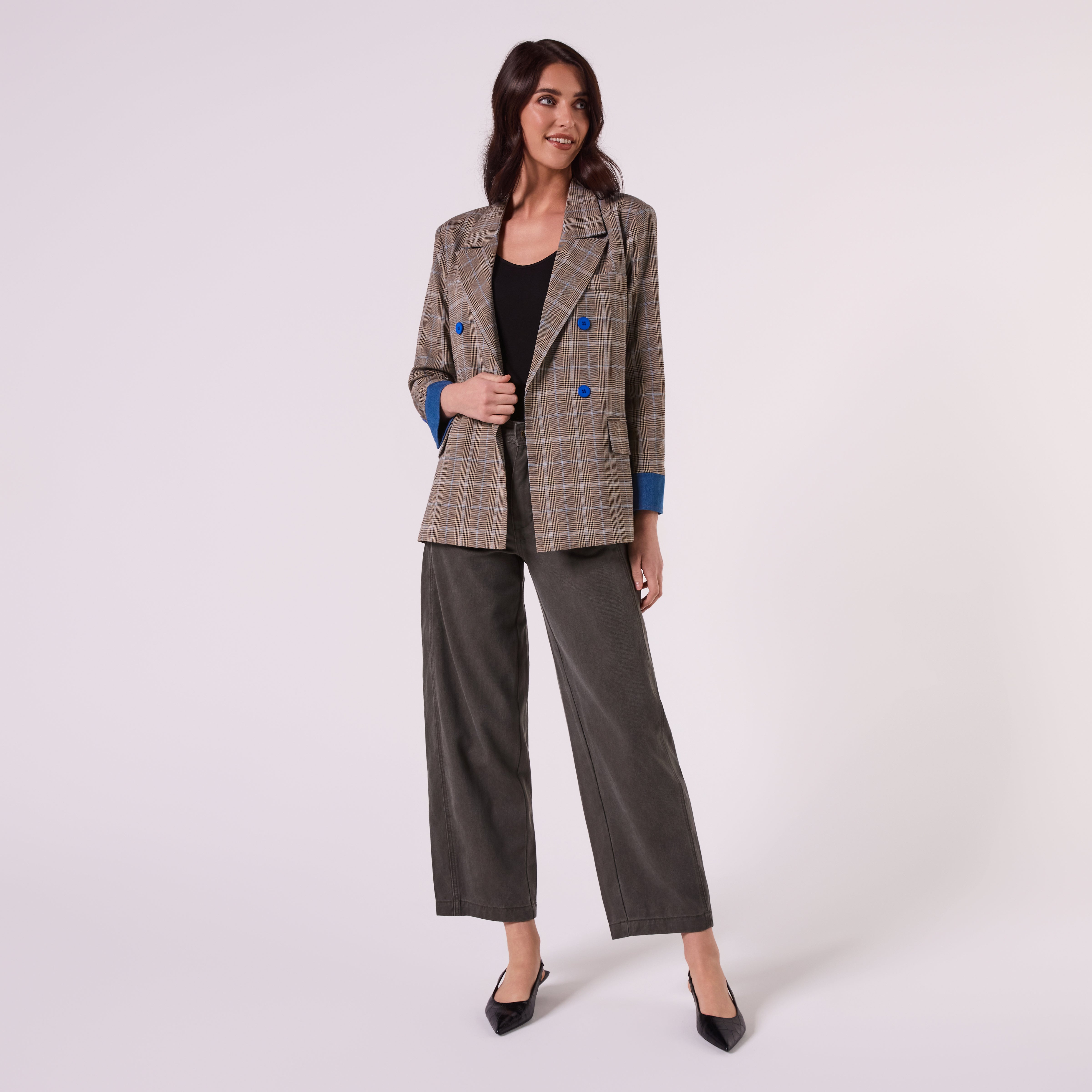 AF00018-1 CHECK BLAZER  (OAT)