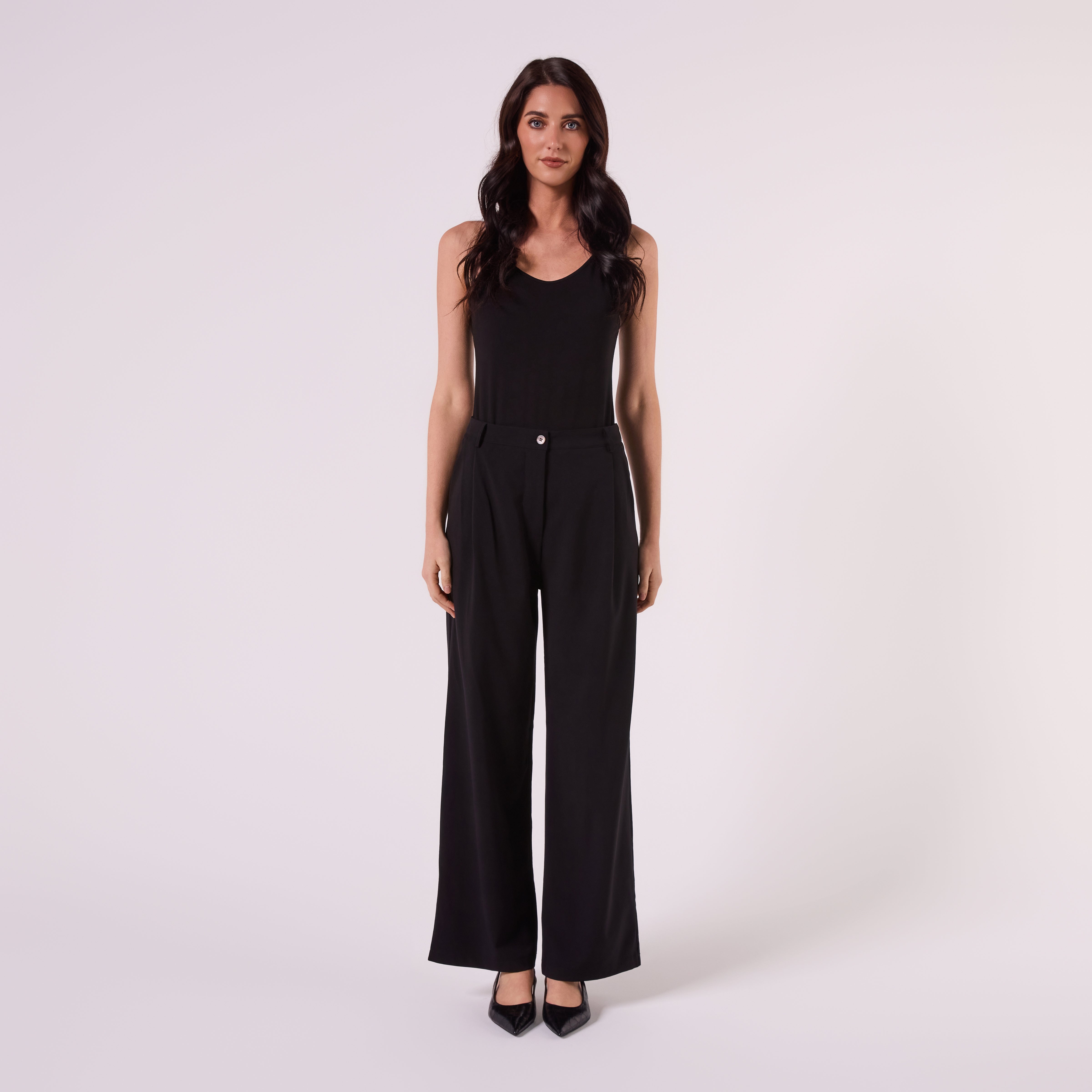 AF00025 MID WIDE LEG PANT (BLACK)