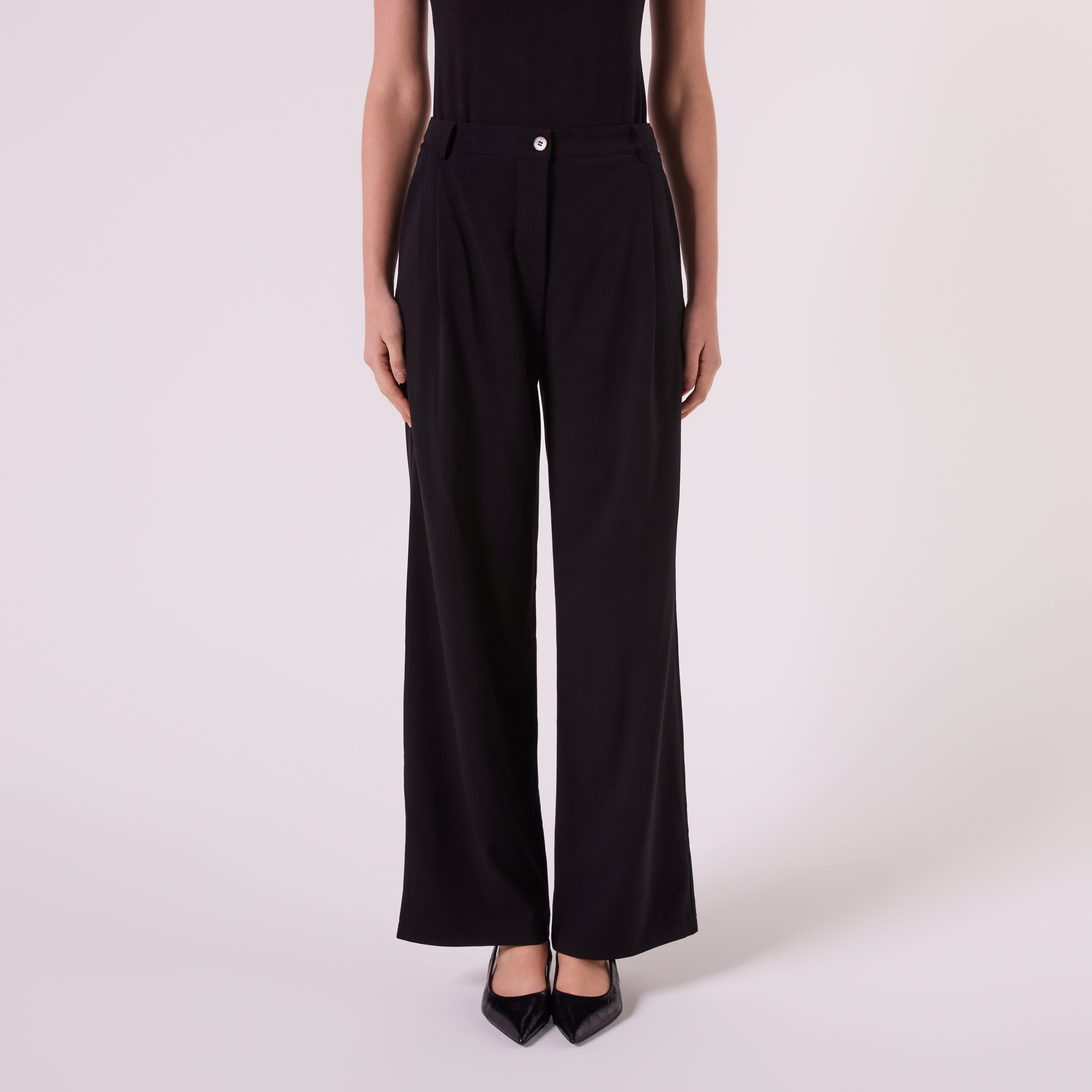 AF00025 MID WIDE LEG PANT (BLACK)