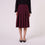AF00023 PLEATED MIDI SKIRT (WINE)