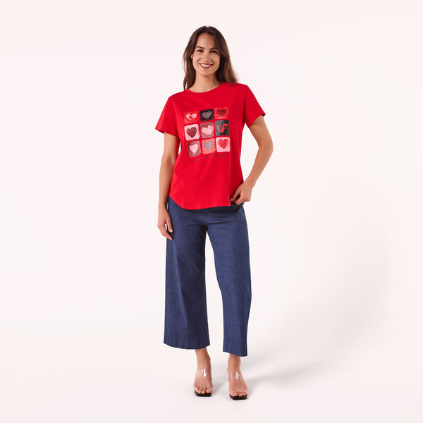 AM24053 MULTI PRINT TEE