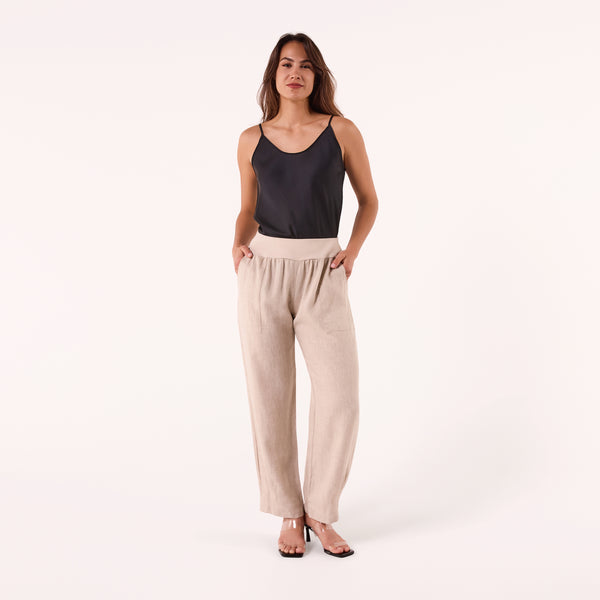 AF00016 100%LINEN PANTS