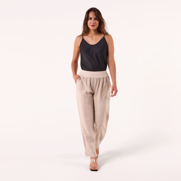 AF00016 100%LINEN PANTS