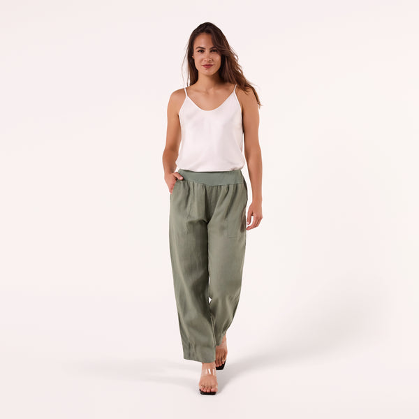 AF00016  100%LINEN PANTS