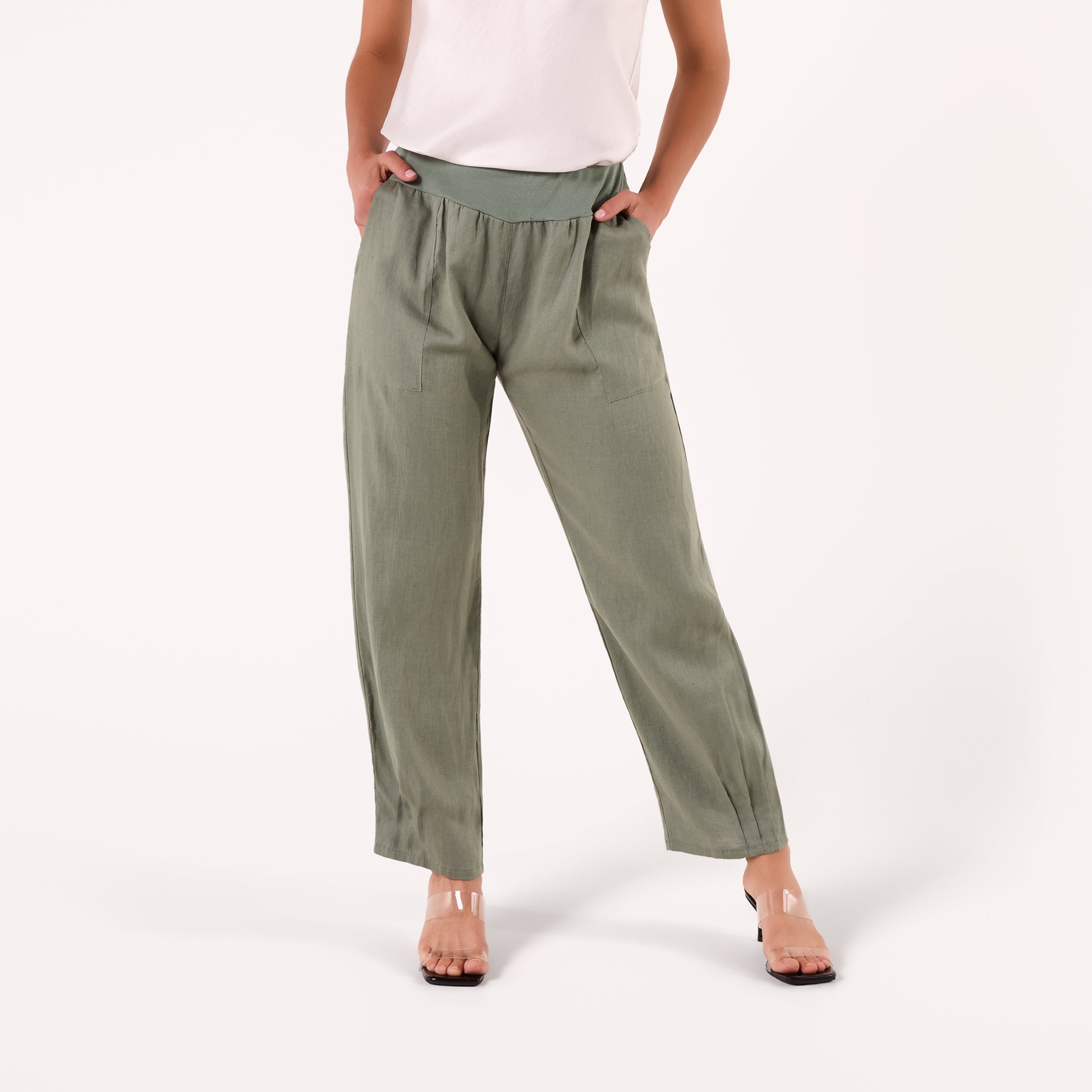 AF00016  100%LINEN PANTS