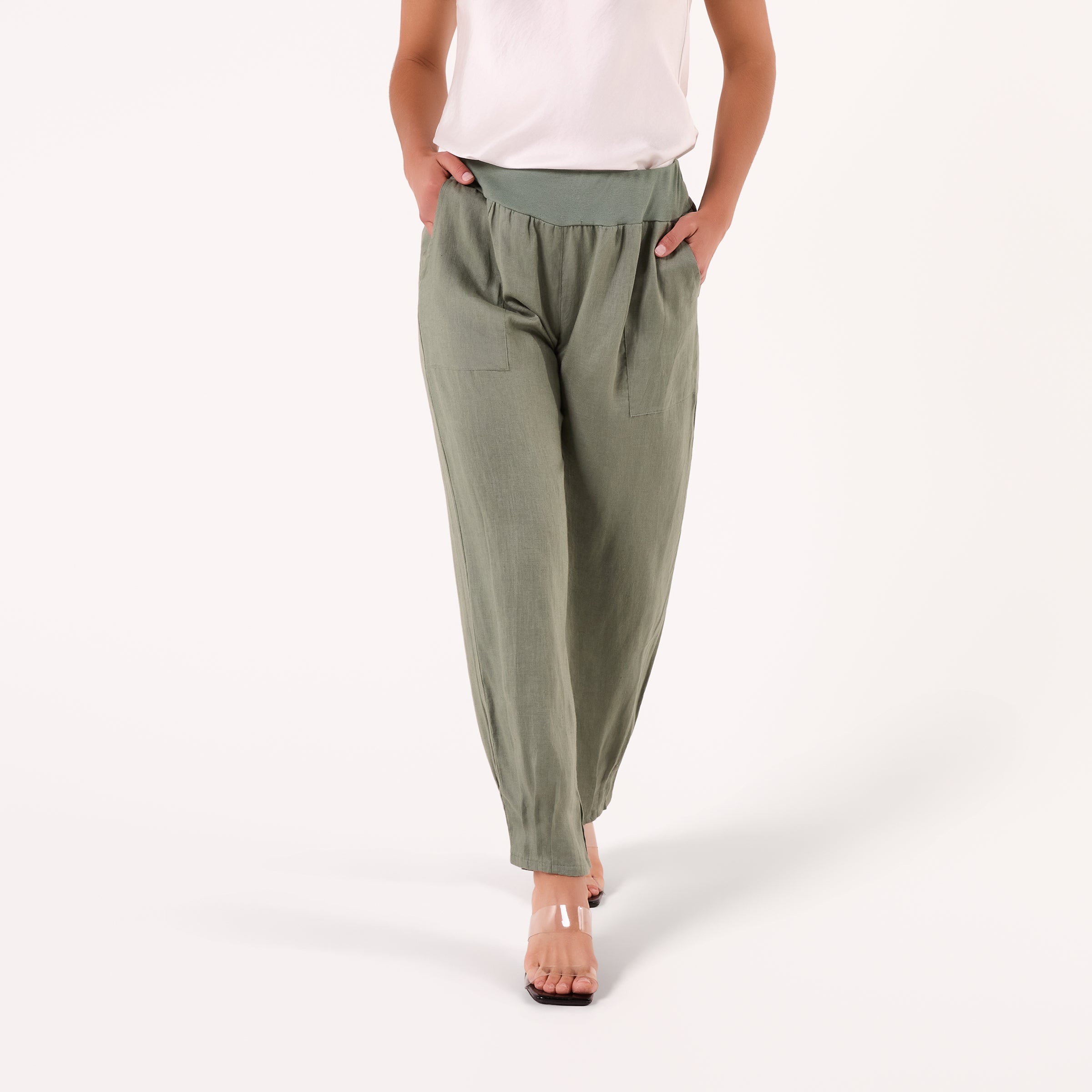 AF00016  100%LINEN PANTS