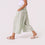AM026100 GINGHAM 100%LINEN PANT