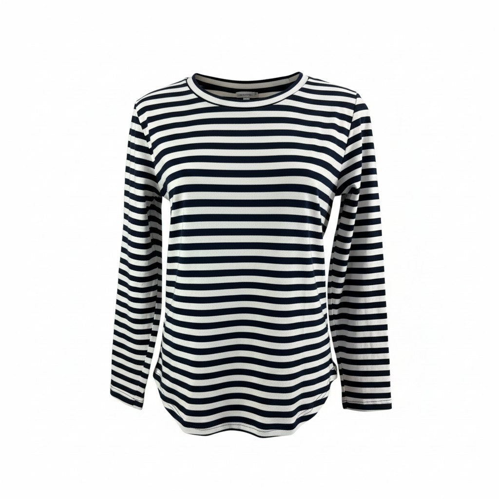 AM26033 STRIPE TOP   (NAVY STRIPE)