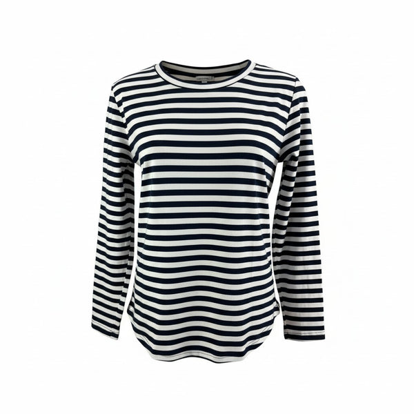 AM26033 STRIPE TOP   (NAVY STRIPE)