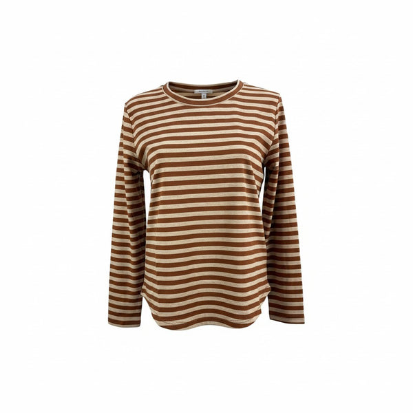 AM26033 STRIPE TOP ( MOCHA STRPE)