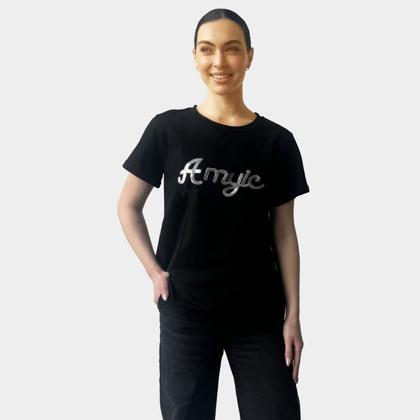 AM023056 SEQUINS TEE