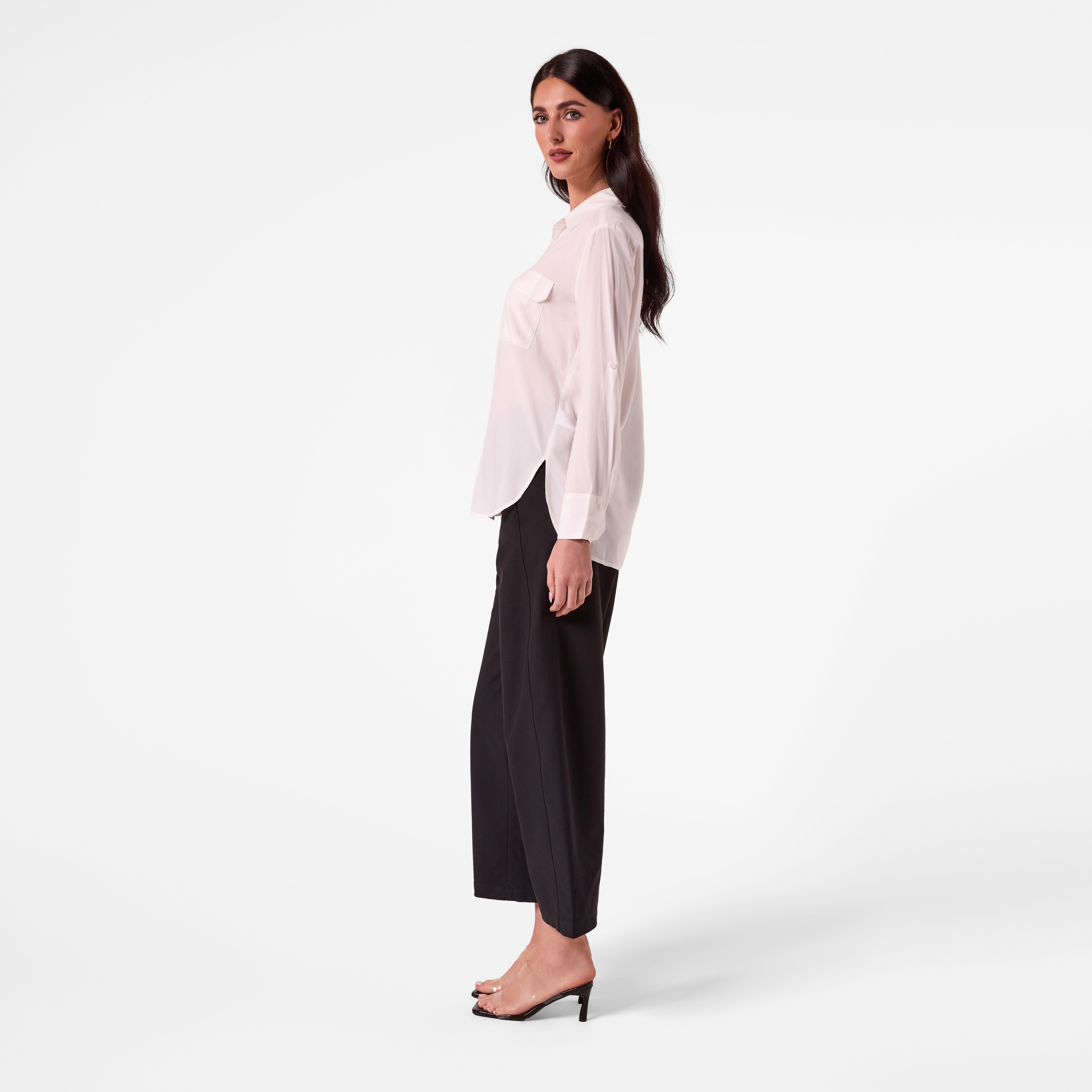 AM26027 PATCH POCKET SHIRT (CREAM)