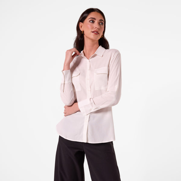 AM26027 PATCH POCKET SHIRT (CREAM)
