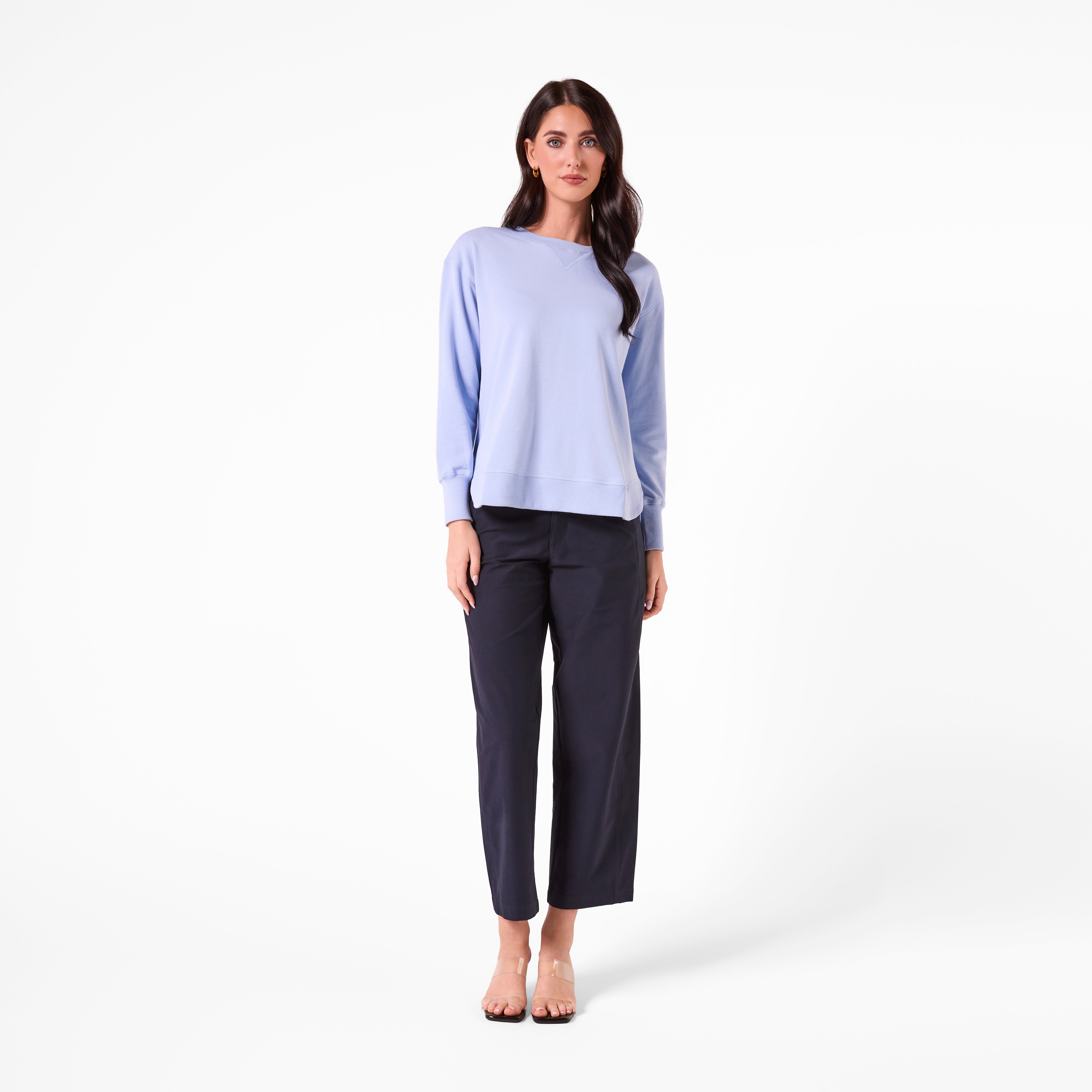 AM25193 PLAIN SWEATSHIRT ( BABY BLUE)