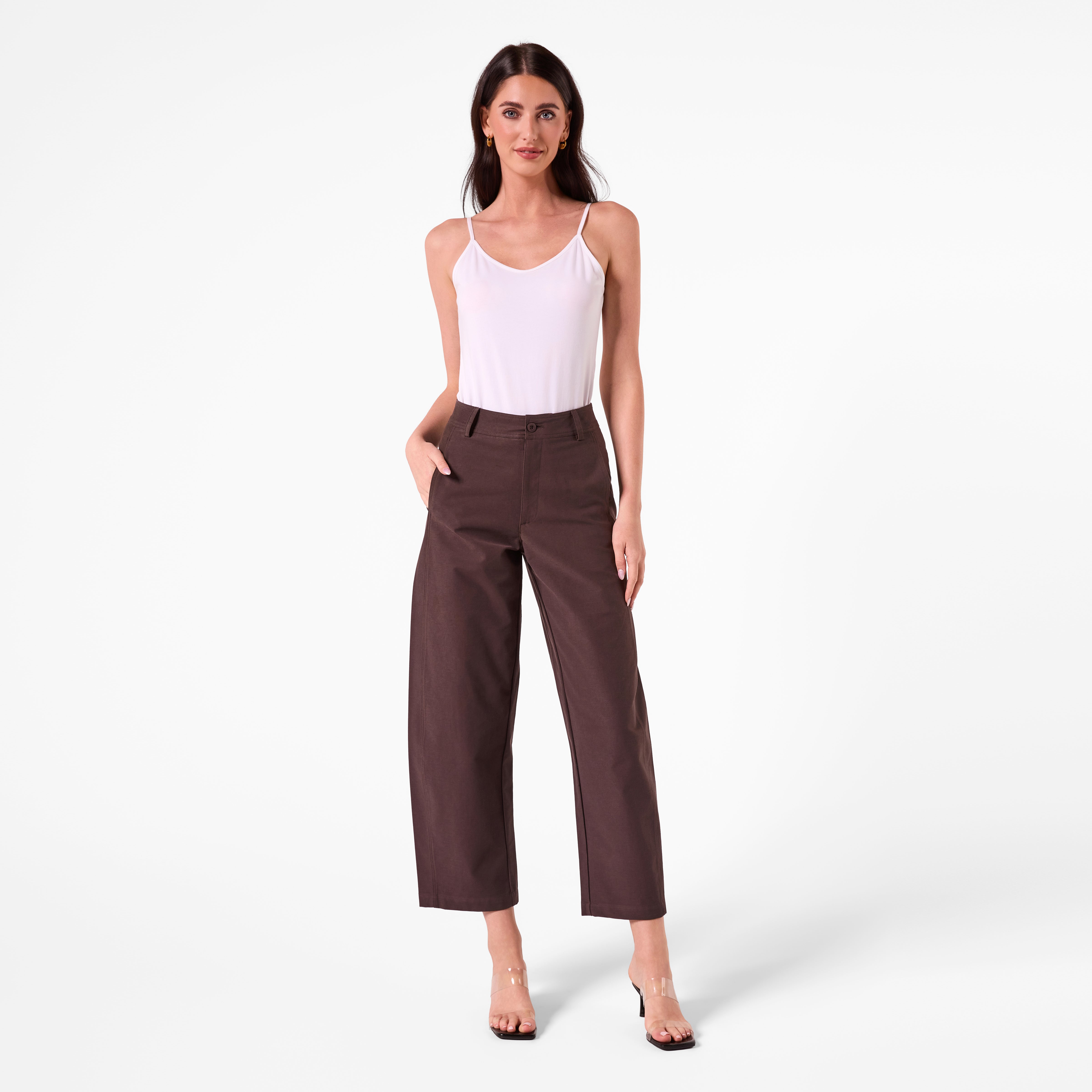 AF00022 PANTS  -  (CHOCOLATE)