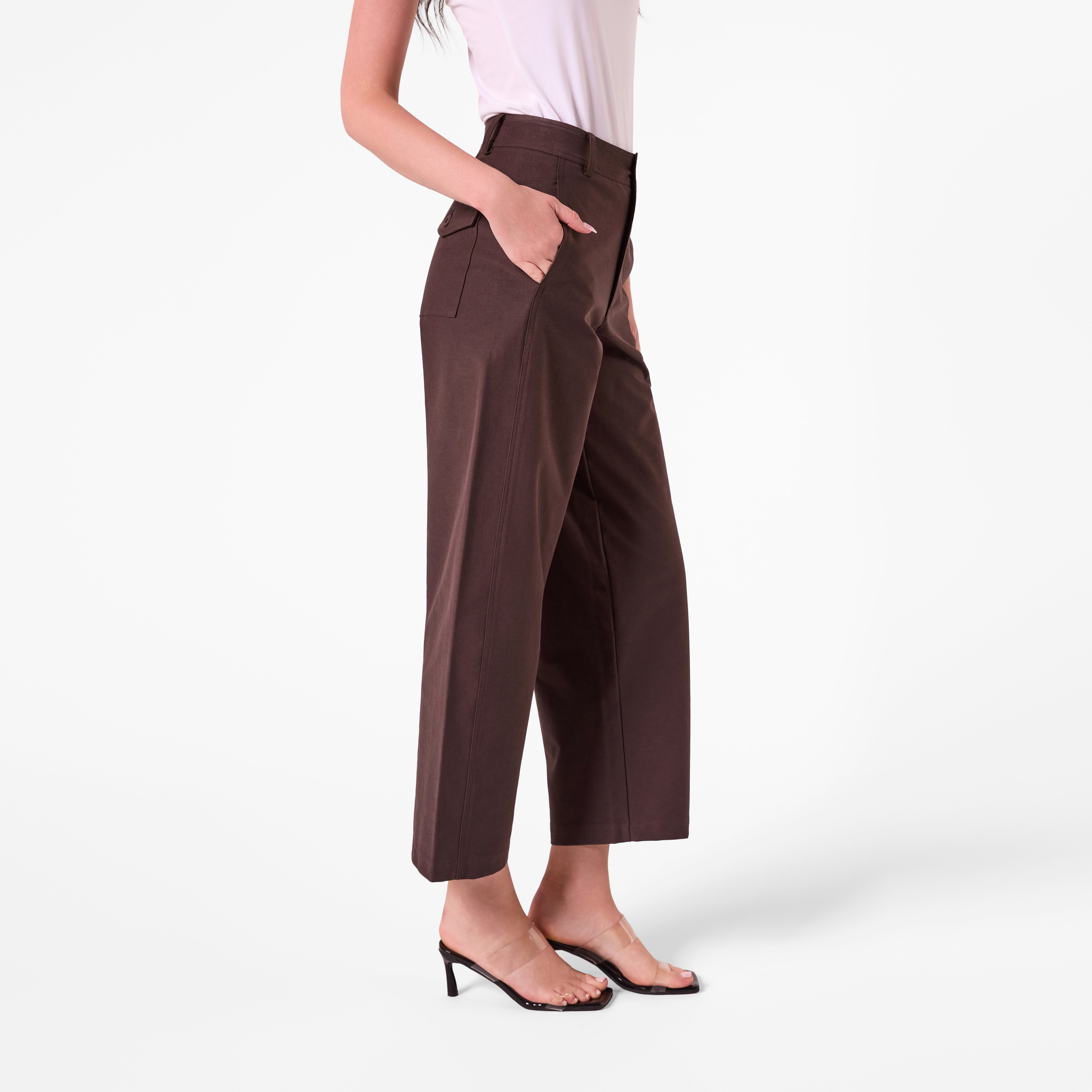 AF00022 PANTS  -  (CHOCOLATE)