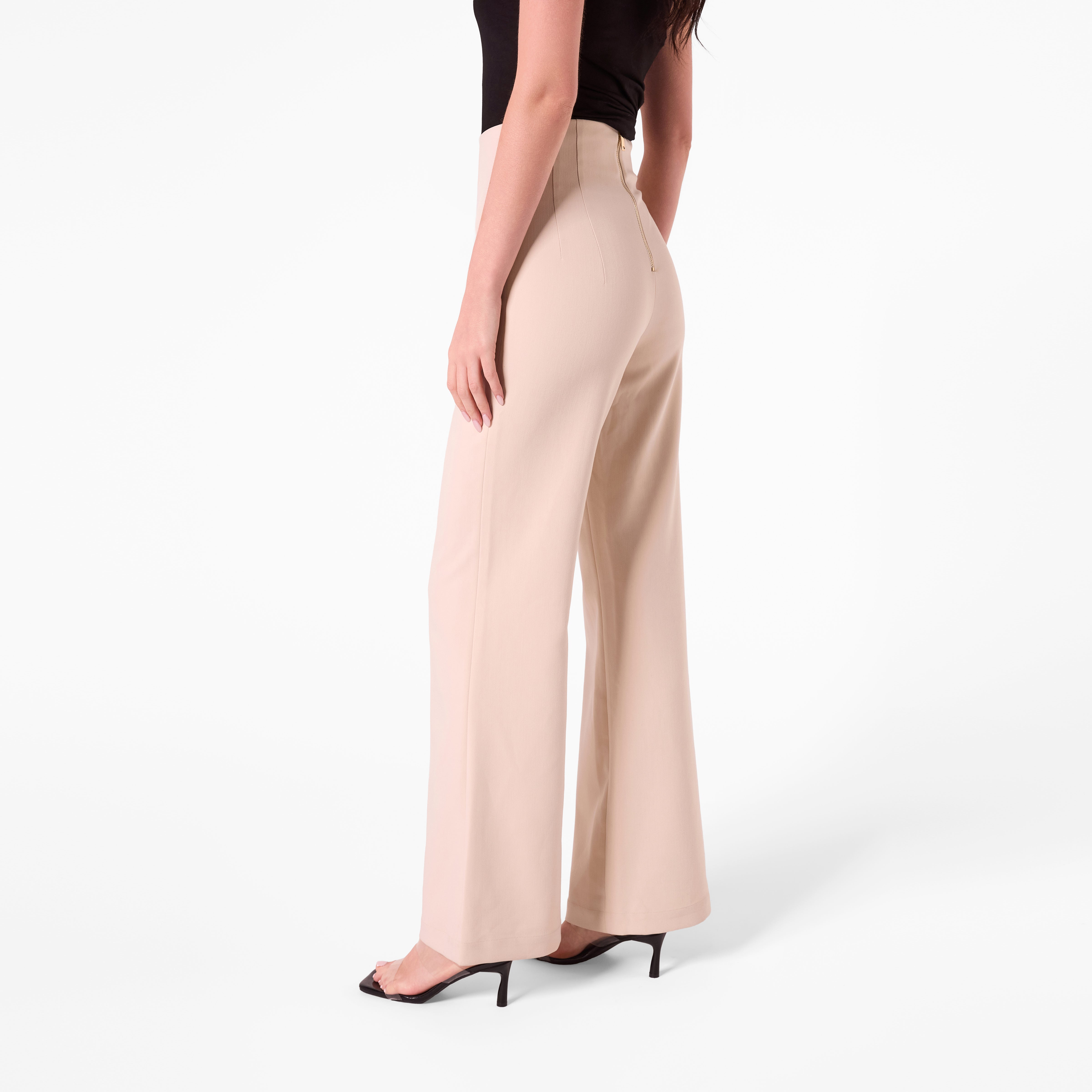 AF00026 HIGH WAISTED PANT (OFF WITHE)