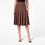 AF00023 PLEATED MIDI SKIRT (CHOCOLATE)