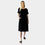 AM02374 LINEN COTTON SIDE POCKET DRESS