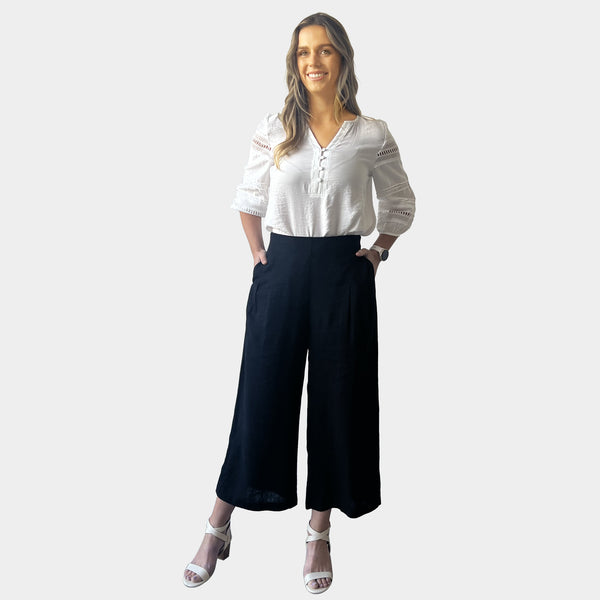 AM01018 LINEN COTTON PANT