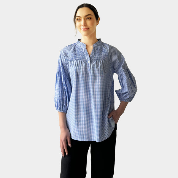 AM022171-2 TINY CHECK TOP (SALE)