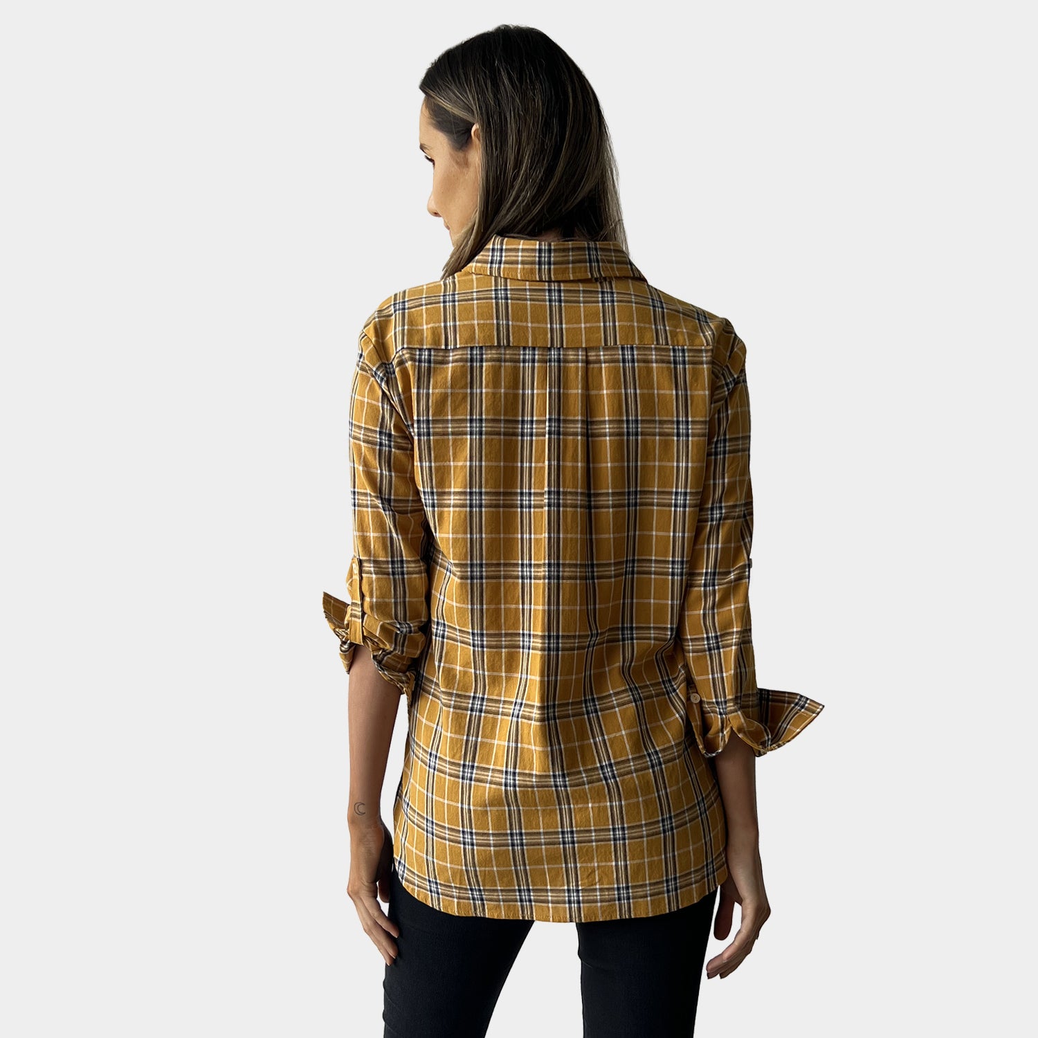 AM02369 COTTON GINGHAM SHIRT (SALE)