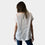 AM02412 BACK LACE TRIM 100%LINEN TOP
