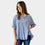 AM02497 GINGHAM LINEN COTTON TOP