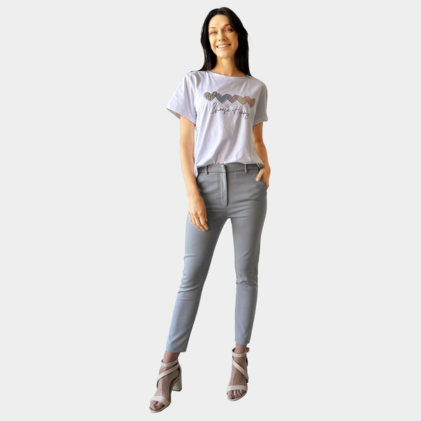 AM022183 SKINNY LEG SUIT PANTS