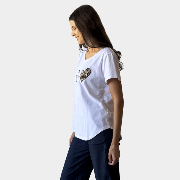 AM24062 EMBROIDER - V NECK TEE