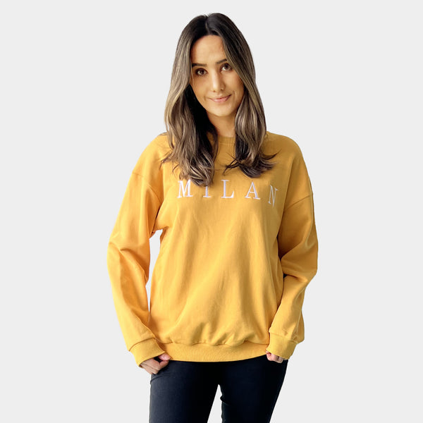 AM022132 EMBROIDERY MILAN SWEATSHIRT (SALE)