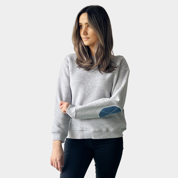 AM022113 EMBROIDERY SLEEVE SWEATSHIRT (SALE)