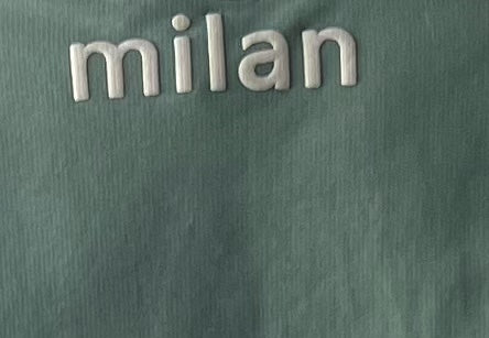 AM022155 SOFT THICK 3D LETTER PRINT SWEATSHIRT